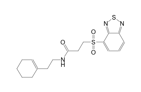 propanamide, 3-(2,1,3-benzothiadiazol-4-ylsulfonyl)-N-[2-(1-cyclohexen-1-yl)ethyl]-