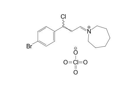 1-(p-bromo-gamma-chlorocinnamylidene)hexahydro-1H-azepinium perchlorate