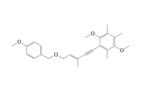 (E)-1-[5-(4-Methoxybenzyloxy)-3-methylpent-3-en-1-yn-1-yl]-2,5-dimethoxy-3,4,6-trimethylbenzene