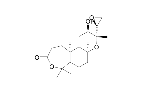 3-Oxo-3'-oxa-14S,15-epoxy-ent-A-homo-13-epi-monoyl oxide