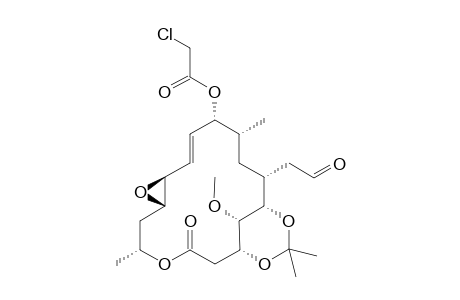 9R-O-Chloroacetyl-12S,13R-epoxy-3,5-isopropylideneleuconolide A1