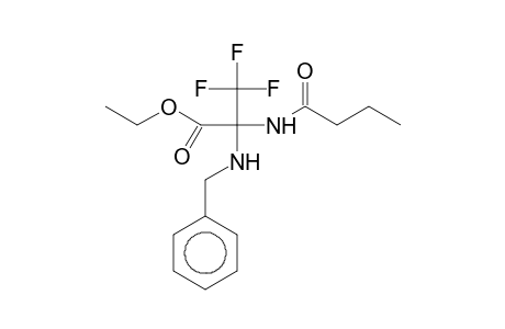 Ethyl 2-(benzylamino)-2-(butyrylamino)-3,3,3-trifluoropropanoate