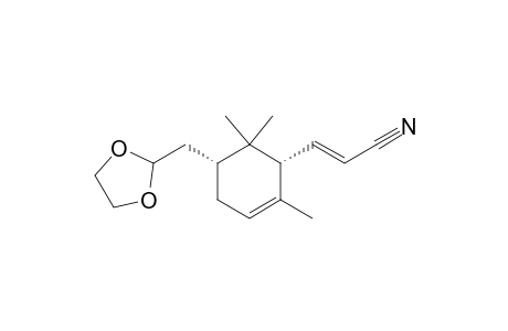 2-Propenenitrile, 3-[5-(1,3-dioxolan-2-ylmethyl)-2,6,6-trimethyl-2-cyclohexen-1-yl]-, [1R-[1.alpha.(E),5.alpha.]]-