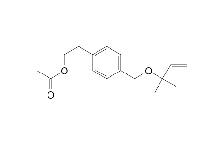 Benzeneethanol, 4-[[(1,1-dimethyl-2-propenyl)oxy]methyl]-, acetate