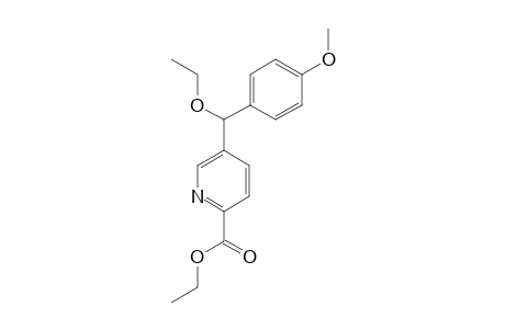 5-[ETHOXY-(4-METHOXYPHENYL)-METHYL]-PYRIDINE-2-CARBOXYLIC-ACID-ETHYLESTER