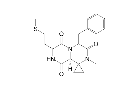 (9a' S)-4'-Benzyl-2'-methyl-7'-2-(methylthio)ethyl]octahydro-spiro(cyclopropane-1,1'-[2H]-pyrazino[1,2-a]pyrazine-3',6',9'-trione