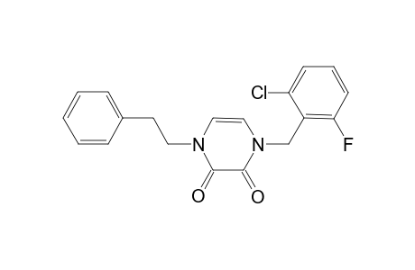 1-(2-Chloro-6-fluoro-benzyl)-4-phenethyl-pyrazine-2,3-quinone