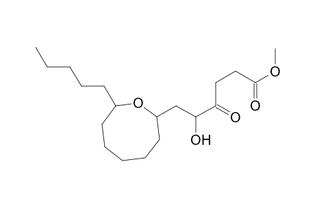 2-(5-carbomethoxy-2-hydroxy-3-oxopentyl)-8-pentyloxocane