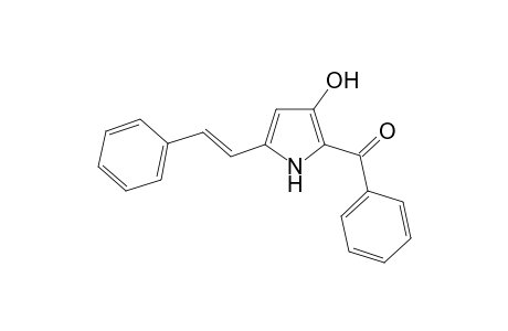 2-Benzoyl-3-hydroxy-5-(2'-phenylethenyl)pyrrole