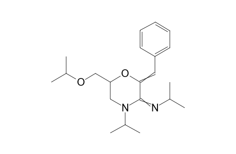 2-Benzylidene-6-(isopropoxymethyl)-N,4-diisopropylmorpholine-3-imine