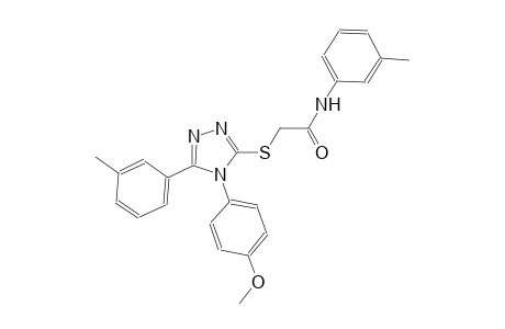 2-{[4-(4-methoxyphenyl)-5-(3-methylphenyl)-4H-1,2,4-triazol-3-yl]sulfanyl}-N-(3-methylphenyl)acetamide