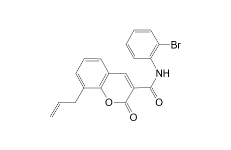 Coumarin-3-carboxamide, 8-allyl-N-(2-bromophenyl)-