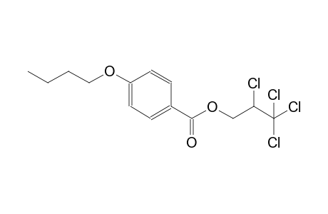 2,3,3,3-tetrachloropropyl 4-butoxybenzoate