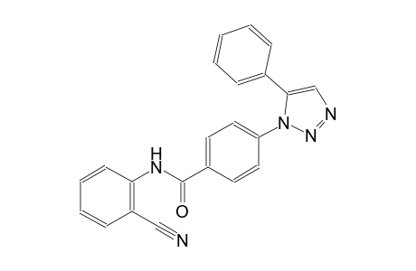 benzamide, N-(2-cyanophenyl)-4-(5-phenyl-1H-1,2,3-triazol-1-yl)-