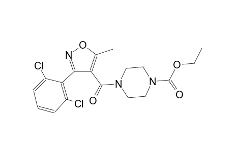ethyl 4-{[3-(2,6-dichlorophenyl)-5-methyl-4-isoxazolyl]carbonyl}-1-piperazinecarboxylate