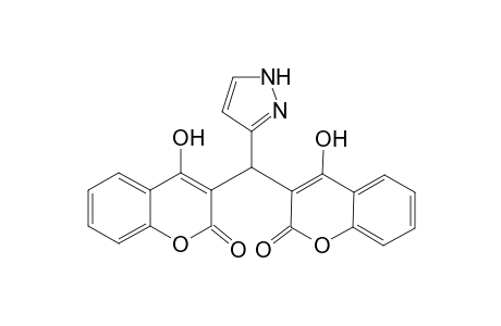 3,3'-(3-pyrazolmethylene)bis-(4-hydroxy-2H-1-benzopyran-2-one)