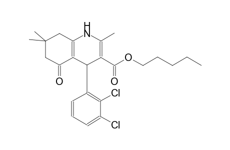 pentyl 4-(2,3-dichlorophenyl)-2,7,7-trimethyl-5-oxo-1,4,5,6,7,8-hexahydro-3-quinolinecarboxylate