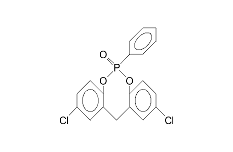 2,10-Dichloro-6-phenyl-12H-dibenzo(D,G)(1,3,2)dioxaphosphocin 6-oxide