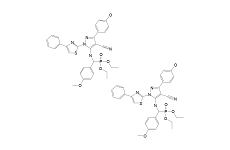 DIETHYL-[4-CYANO-3-(4-HYDROXYPHENYL)-1-(4-PHENYLTHIAZOL-2-YL)-1H-PYRAZOL-5-YLAMINO]-(4-METHOXYPHENYL)-METHYLPHOSPHONATE