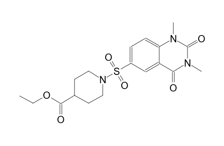 ethyl 1-[(1,3-dimethyl-2,4-dioxo-1,2,3,4-tetrahydro-6-quinazolinyl)sulfonyl]-4-piperidinecarboxylate
