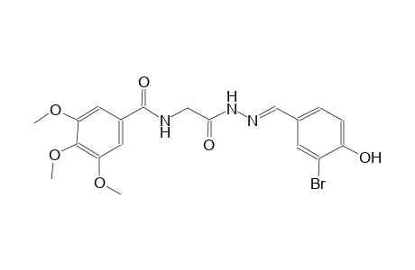 acetic acid, [(3,4,5-trimethoxybenzoyl)amino]-, 2-[(E)-(3-bromo-4-hydroxyphenyl)methylidene]hydrazide