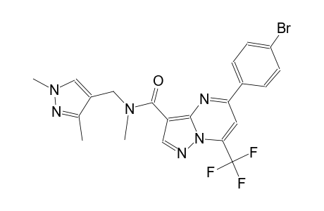 5-(4-bromophenyl)-N-[(1,3-dimethyl-1H-pyrazol-4-yl)methyl]-N-methyl-7-(trifluoromethyl)pyrazolo[1,5-a]pyrimidine-3-carboxamide