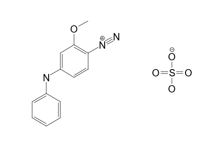 2-Methoxy-4-(phenylamino)benzenediazonium hydrogensulfate