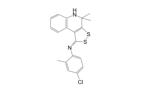 4-chloro-N-[(1Z)-4,4-dimethyl-4,5-dihydro-1H-[1,2]dithiolo[3,4-c]quinolin-1-ylidene]-2-methylaniline