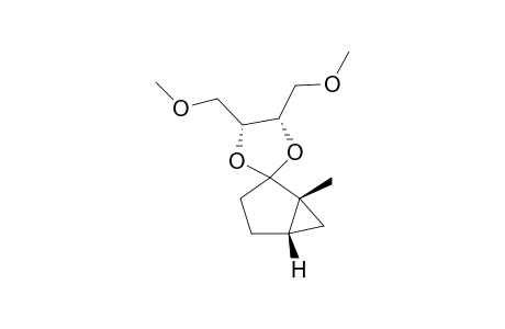 (1R,5S)-1-methylbicyclo[3.1.0]hexan-2-one 1,4-di-o-methyl-l-threitol ketal
