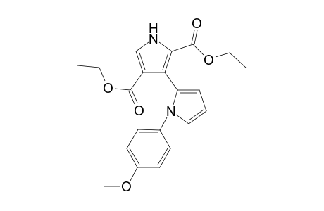 bis(Ethyl) 3-[N-(4"-methoxyphenyl)pyrrol-2'-yl]-1H-pyrrole-2,4-dicarboxylate