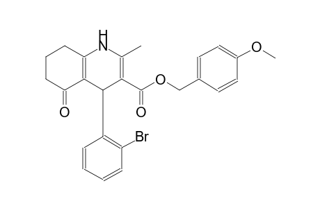 3-quinolinecarboxylic acid, 4-(2-bromophenyl)-1,4,5,6,7,8-hexahydro-2-methyl-5-oxo-, (4-methoxyphenyl)methyl ester
