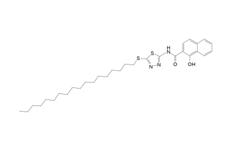 2-Naphthalenecarboxamide, 1-hydroxy-N-[5-(octadecylthio)-1,3,4-thiadiazol-2-yl]-