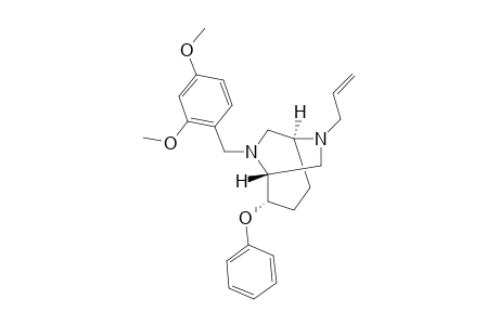 (+)-(1R,2S,5S)-6-Allyl-8-(2,4-dimethoxybenzyl)-2-phenoxy-6,8-diazabicyclo[3.2.2]nonane