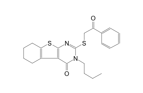 benzo[4,5]thieno[2,3-d]pyrimidin-4(3H)-one, 3-butyl-5,6,7,8-tetrahydro-2-[(2-oxo-2-phenylethyl)thio]-