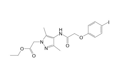 1H-Pyrazole-1-acetic acid, 4-[[2-(4-iodophenoxy)acetyl]amino]-3,5-dimethyl-, ethyl ester
