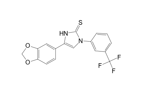 4-(1,3-benzodioxol-5-yl)-1-[3-(trifluoromethyl)phenyl]-4-imidazoline-2-thione