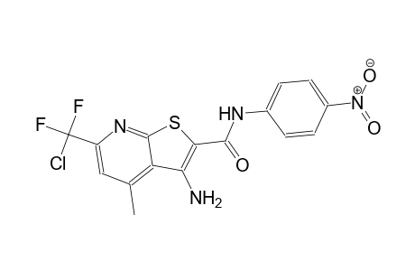 3-amino-6-[chloro(difluoro)methyl]-4-methyl-N-(4-nitrophenyl)thieno[2,3-b]pyridine-2-carboxamide