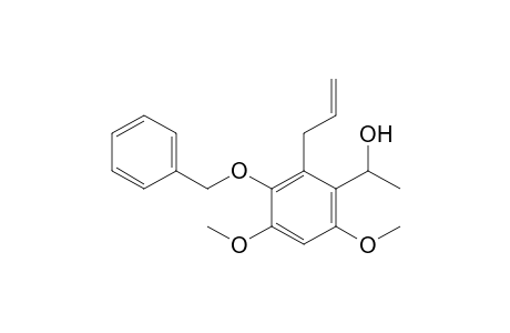 1-(2-allyl-3-benzoxy-4,6-dimethoxy-phenyl)ethanol