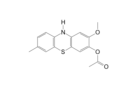 2-METHOXY-7-METHYLPHENOTHIAZIN-3-OL, ACETATE (ESTER)
