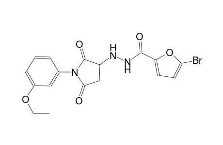 5-bromo-N'-[1-(3-ethoxyphenyl)-2,5-dioxo-3-pyrrolidinyl]-2-furohydrazide
