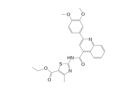 ethyl 2-({[2-(3,4-dimethoxyphenyl)-4-quinolinyl]carbonyl}amino)-4-methyl-1,3-thiazole-5-carboxylate