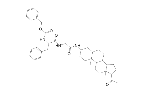 Carbamic acid, [.alpha.-[[[(20-oxo-5.alpha.-pregnan-3.alpha.-yl)carbamoyl]methyl]carbamoyl]phenethyl]-, benzyl ester, L-