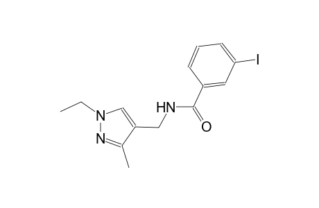 N-[(1-ethyl-3-methyl-1H-pyrazol-4-yl)methyl]-3-iodobenzamide