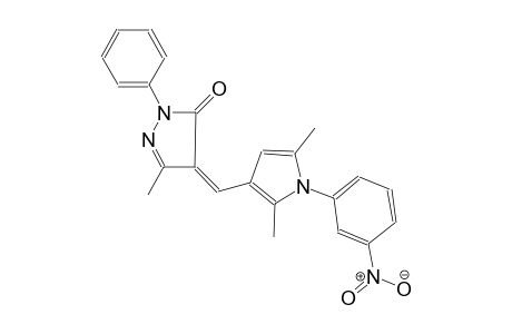 (4Z)-4-{[2,5-dimethyl-1-(3-nitrophenyl)-1H-pyrrol-3-yl]methylene}-5-methyl-2-phenyl-2,4-dihydro-3H-pyrazol-3-one