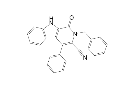 2-Benzyl-3-cyano-4-phenyl-2,9-dihydro-1H-.beta.-carbolin-1-one