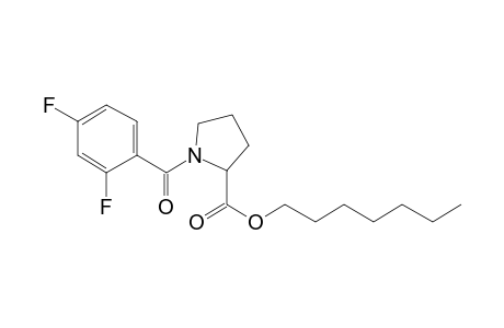 L-Proline, N-(2,4-difluorobenzoyl)-, heptyl ester