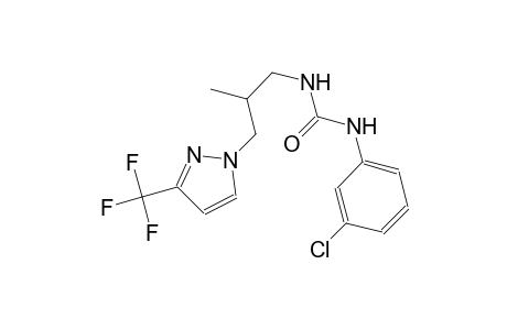 N-(3-chlorophenyl)-N'-{2-methyl-3-[3-(trifluoromethyl)-1H-pyrazol-1-yl]propyl}urea