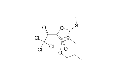 exo-6-methyl-1-(methylthio)endo-5-propoxy-4-(trichloracetyl)-7-oxa-2-thiabicyclo-[2.2.1]heptan-3-on