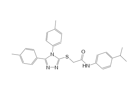 2-{[4,5-bis(4-methylphenyl)-4H-1,2,4-triazol-3-yl]sulfanyl}-N-(4-isopropylphenyl)acetamide