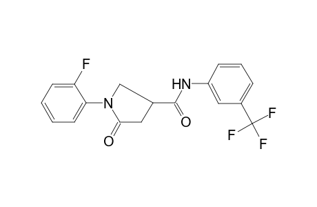 5-Oxopyrrolidine-3-carboxamide, 1-(2-fluorophenyl)-N-(3-trifluoromethylphenyl)-